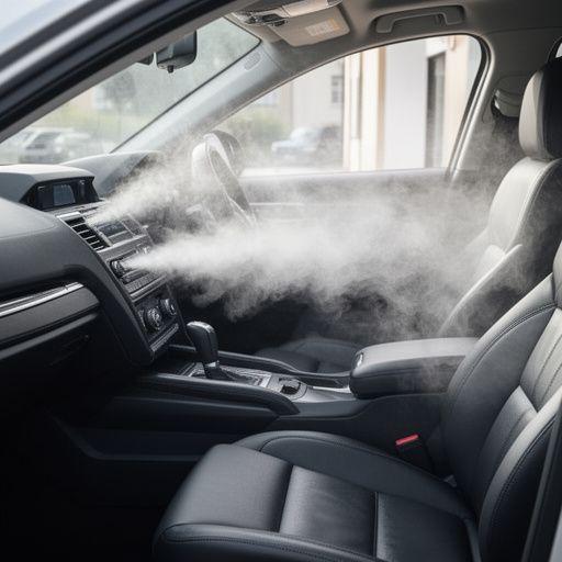 Cabin fogging treatment in progress